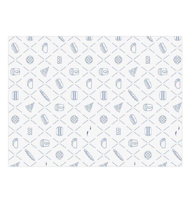 Envuelta Antigrasa Eco Azul 30x40cm (3.000 Uds) Envuelta Antigrasa Eco Azul 30x40cm (3.000 Uds)