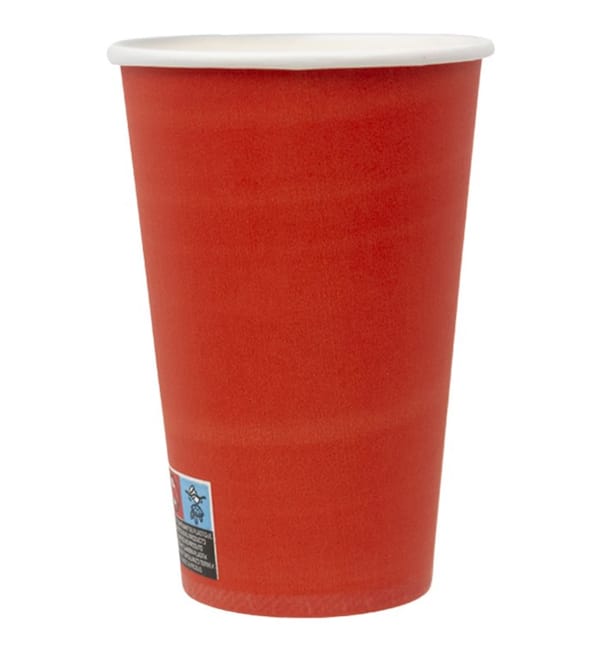 Vaso Cartón "Colores" Rojo 600ml Ø9,4cm (20 Uds) Vaso Cartón "Colores" Rojo 600ml Ø9,4cm (20 Uds)