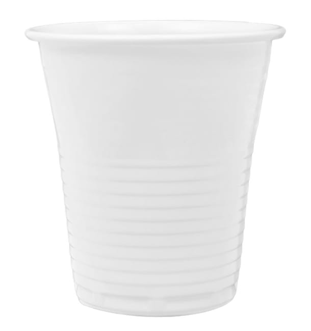Vaso de Plástico PS Blanco 166ml (100 unidades) Vaso de Plástico PS Blanco 166ml (100 unidades)