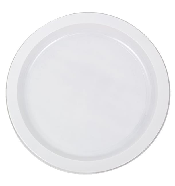 Plato Reutilizable PS Llano Blanco 22cm (50 Uds) Plato Reutilizable PS Llano Blanco 22cm (50 Uds)
