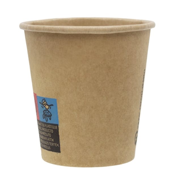 Vaso Cartón 3Oz/100ml Kraft-Kraft Ø5,8cm (1.500 Uds) Vaso Cartón 3Oz/100ml Kraft-Kraft Ø5,8cm (1.500 Uds)