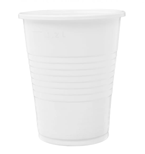 Vaso de Plástico PP Reutilizable Blanco 240ml (2.000 Uds) Vaso de Plástico PP Reutilizable Blanco 240ml (2.000 Uds)