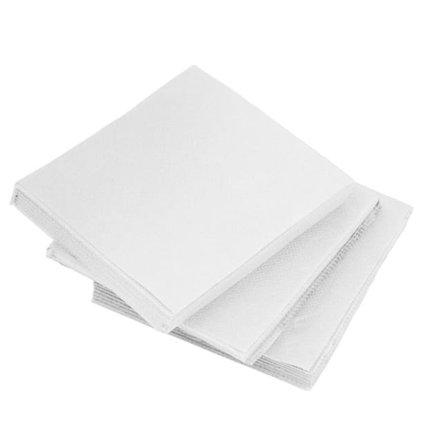 Servilleta Cocktail de Papel Punta-Punta 20x20cm 2C Blanca (2.400 Uds) Servilleta Cocktail de Papel Punta-Punta 20x20cm 2C Blanca (2.400 Uds)