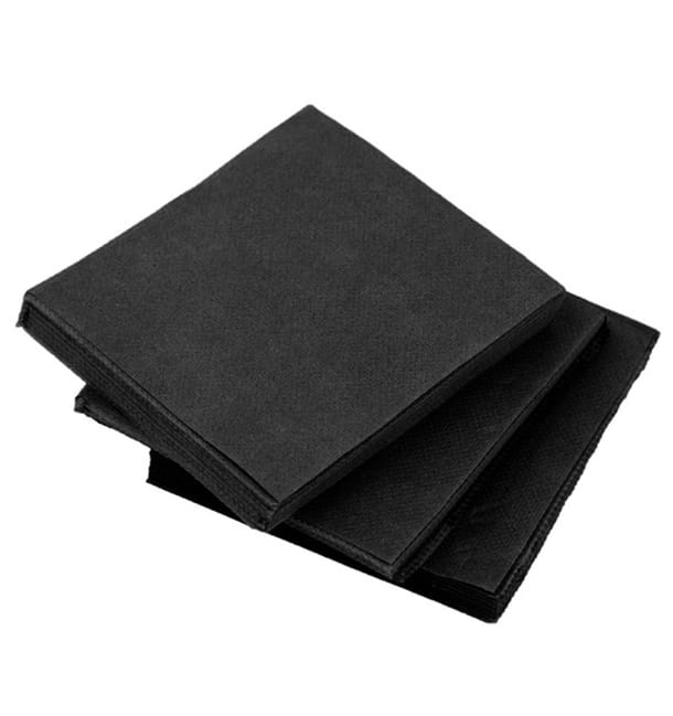 Servilleta Cocktail de Papel Punta-Punta 20x20cm 2C Negra (100 Uds) Servilleta Cocktail de Papel Punta-Punta 20x20cm 2C Negra (100 Uds)