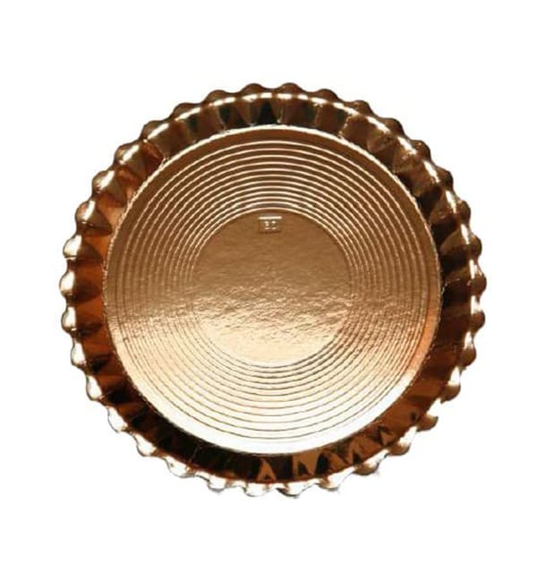 Plato de Carton Redondo Dorado Venus 300 mm (50 Uds) Plato de Carton Redondo Dorado Venus 300 mm (50 Uds)