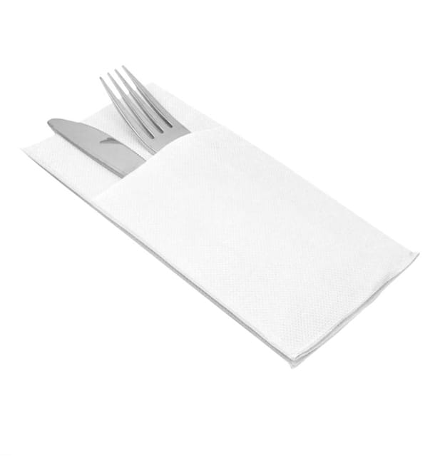 Servilleta Canguro de Papel Punta-Punta 40x40cm Blanca (30 Uds) Servilleta Canguro de Papel Punta-Punta 40x40cm Blanca (30 Uds)
