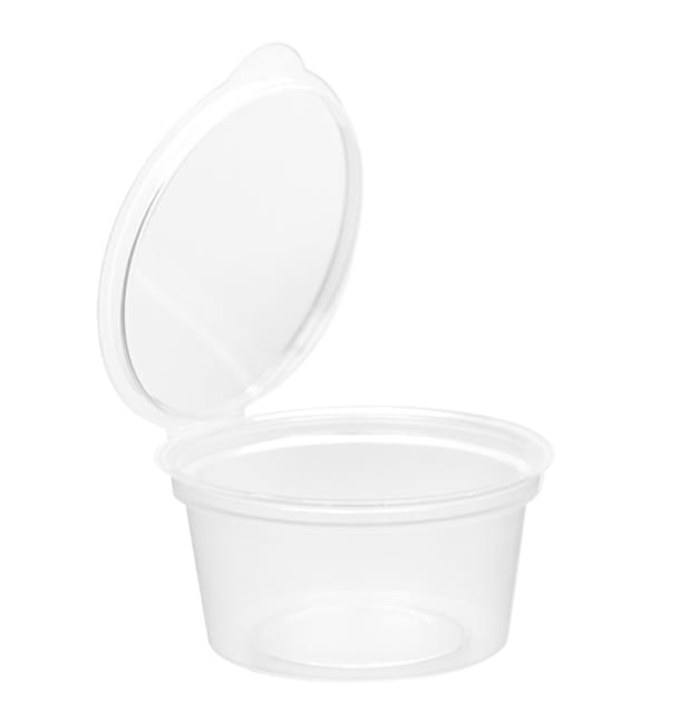Tarrina Redonda Bisagra PP Transparente 30ml (50 Uds) Tarrina Redonda Bisagra PP Transparente 30ml (50 Uds)
