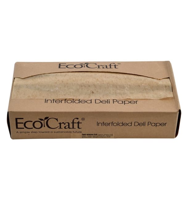 Envuelta Papel Antigrasa Kraft en Dispensador 26x27cm (500 Uds) Envuelta Papel Antigrasa Kraft en Dispensador 26x27cm (500 Uds)