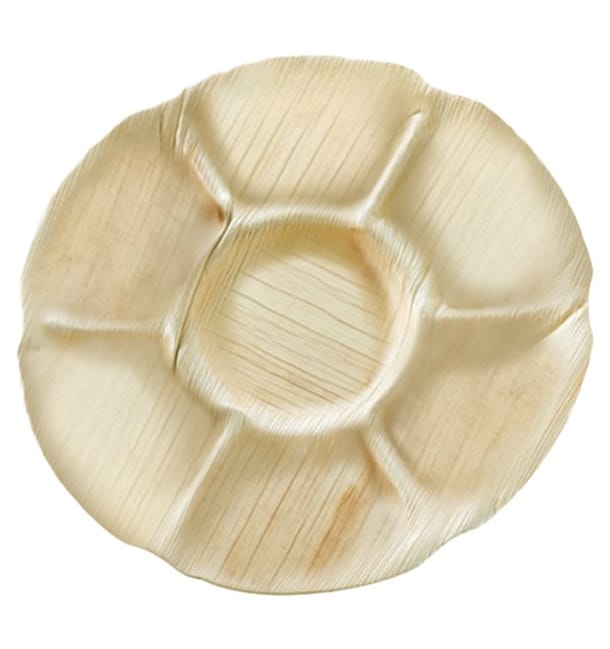 Plato Redondo Hoja de Palma 7C Ø29,5cm (10 Uds) Plato Redondo Hoja de Palma 7C Ø29,5cm (10 Uds)
