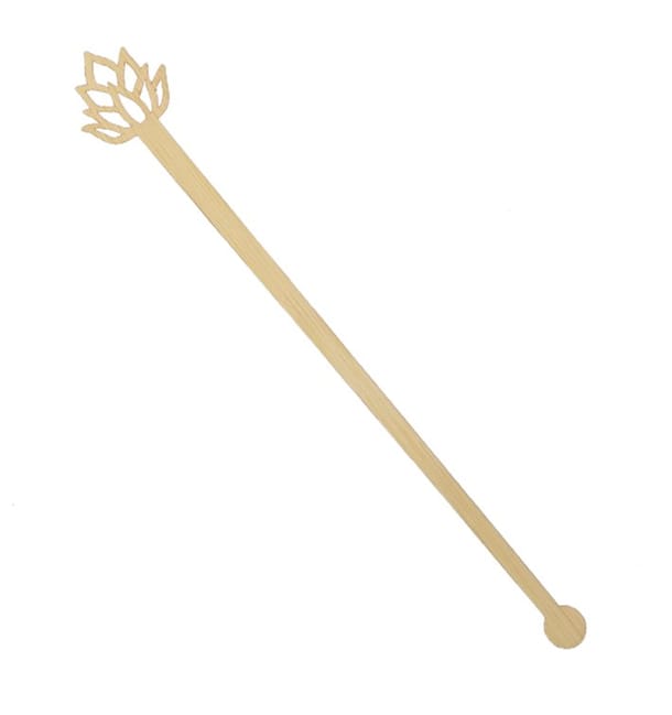 Agitador de Bambú Flor de Loto 14cm (50 Uds) Agitador de Bambú Flor de Loto 14cm (50 Uds)