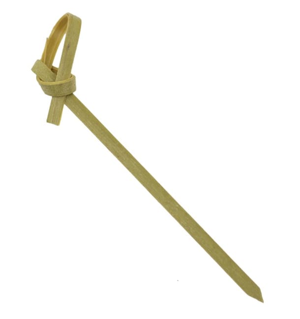 Pinchos de Bambú "Lazo" Natural 7cm en Caja (250 Uds) Pinchos de Bambú "Lazo" Natural 7cm en Caja (250 Uds)
