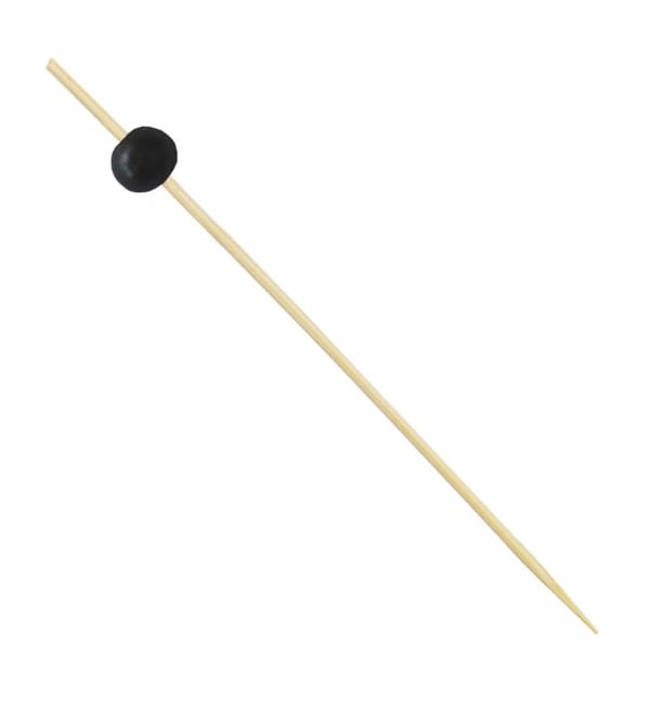 Pinchos de Bambú Decorado "Big Ball" Negro 12,5cm (100 Uds) Pinchos de Bambú Decorado "Big Ball" Negro 12,5cm (100 Uds)