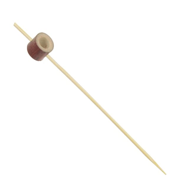 Pincho de Bambú Anillo Rojo 12cm (1000 Uds) Pincho de Bambú Anillo Rojo 12cm (1000 Uds)