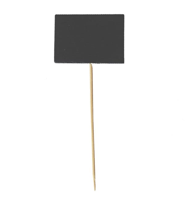 Pinchos de Bambú con Pizarra 6,3x3,8cm (1.000 Uds) Pinchos de Bambú con Pizarra 6,3x3,8cm (1.000 Uds)