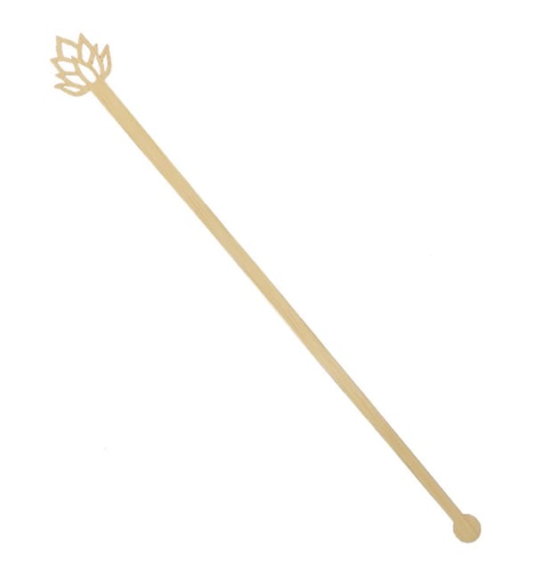 Agitador de Bambú Flor de Loto para Bebida 18cm (600 Uds) Agitador de Bambú Flor de Loto para Bebida 18cm (600 Uds)