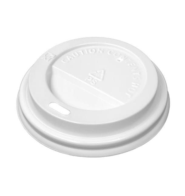 Tapa Travel con Agujero PS para Vaso Cartón Blanca Ø6,2cm (50 Uds) Tapa Travel con Agujero PS para Vaso Cartón Blanca Ø6,2cm (50 Uds)
