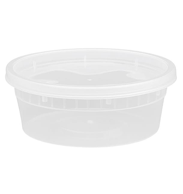 Envase de Plástico PP “Deli Range” Transparente con Tapa 240ml (40 Uds) Envase de Plástico PP “Deli Range” Transparente con Tapa 240ml (40 Uds)