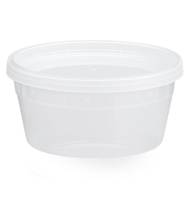 Envase de Plástico PP “Deli Range” Transparente con Tapa 360ml (240 Uds) Envase de Plástico PP “Deli Range” Transparente con Tapa 360ml (240 Uds)