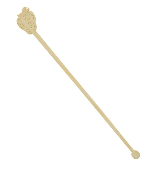 Agitador de Bambú Fresa para Bebida 18cm (50 Uds) Agitador de Bambú Fresa para Bebida 18cm (50 Uds)