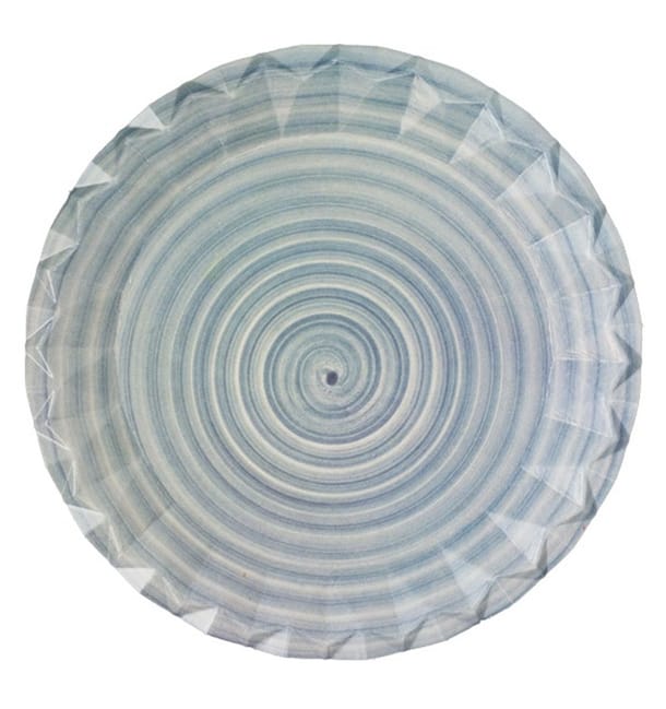 Plato de Cartón Impresión Cerámica "Bali" Ø18cm 290g/m² (500 Uds)