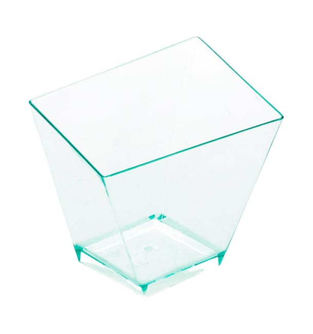 Vaso Degustación Irregular Verde Transp. 5,6x5,6cm Vaso Degustación Irregular Verde Transp. 5,6x5,6cm