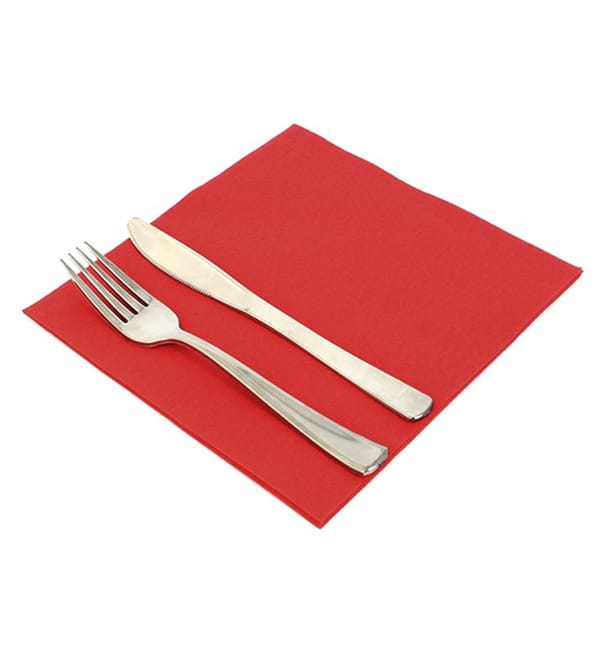Servilleta Airlaid Rojo 40x40cm Servilleta Airlaid Rojo 40x40cm