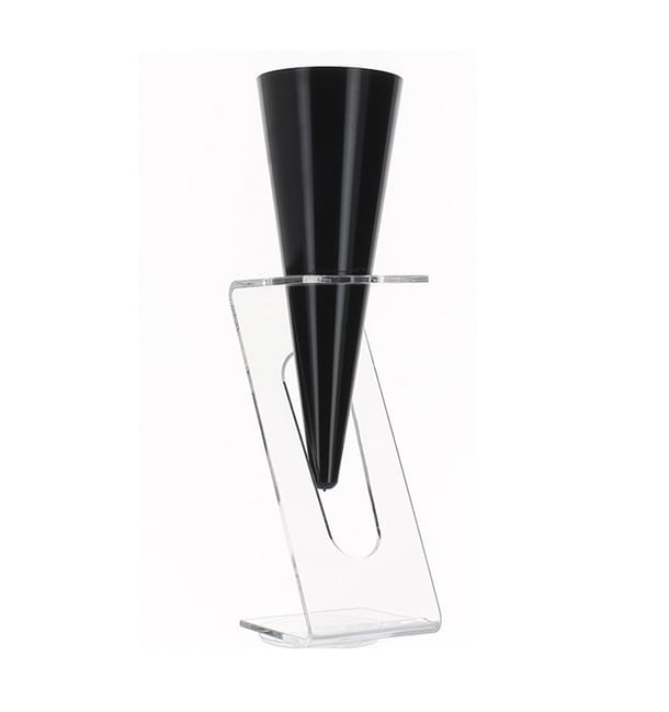 Copa de Plastico "Cono" para Cava Negra 100ml Copa de Plastico "Cono" para Cava Negra 100ml