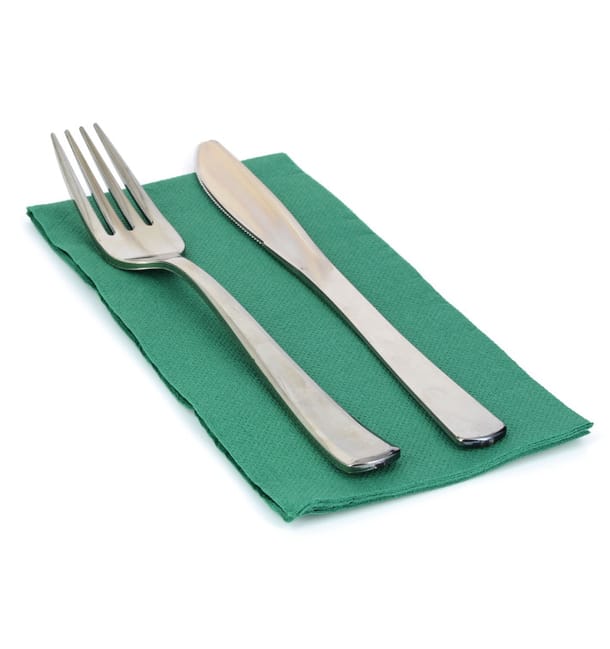 Servilleta Papel 1/8 40x40cm Verde Punta-Punta Servilleta Papel 1/8 40x40cm Verde Punta-Punta