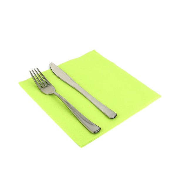 Servilleta Papel 40x40cm Pistacho Punta- Punta Servilleta Papel 40x40cm Pistacho Punta- Punta