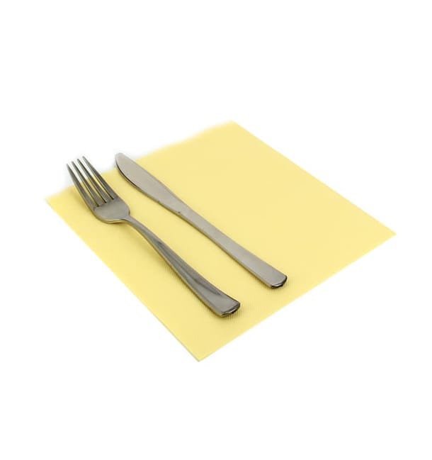 Servilleta Papel 40x40cm Crema Punta- Punta Servilleta Papel 40x40cm Crema Punta- Punta