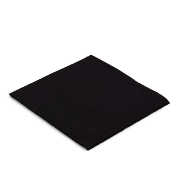 Servilleta de Papel Cocktail 20x20cm Negra (3.000 Uds) Servilleta de Papel Cocktail 20x20cm Negra (3.000 Uds)