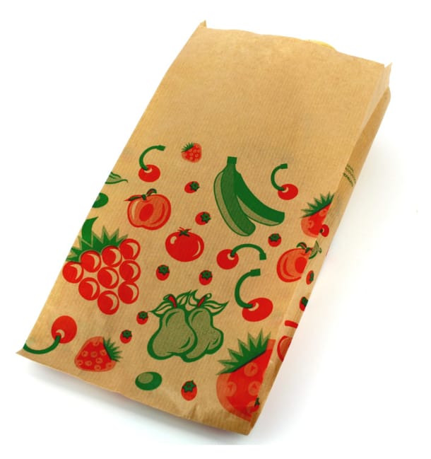 Bolsa Kraft para Fruta 14+7x28cm Bolsa Kraft para Fruta 14+7x28cm